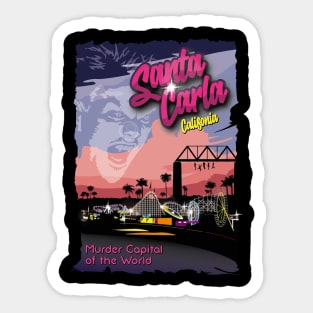 Santa Carla Broadwalk Sticker